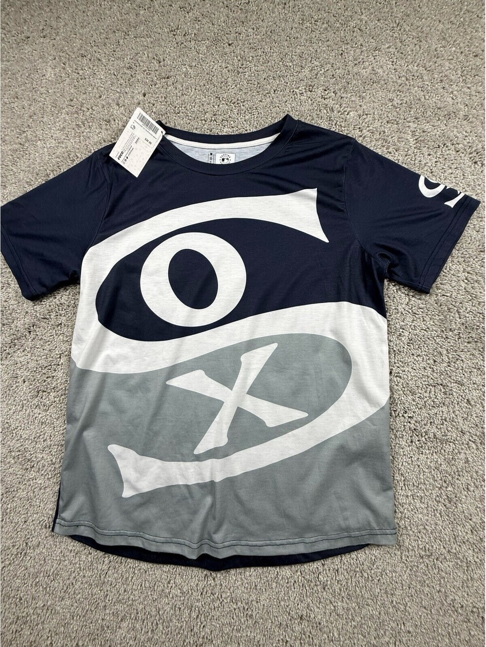 NWT MLB White Sox Men's Crew Neck Short Sleeve T-Shirt Blue/White/Gray Medium